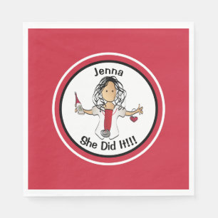 Servilleta De Papel Toallas de graduación de la Escuela Médica de En