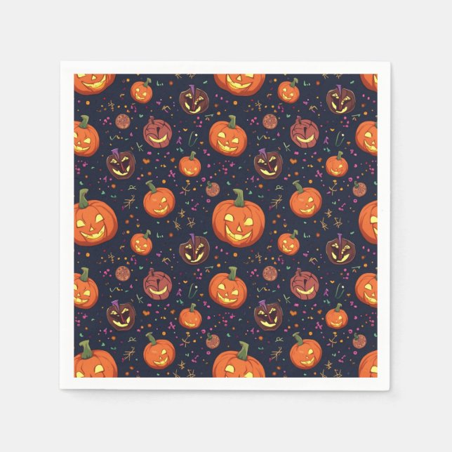 Servilleta De Papel Toallas de Halloween (Anverso)