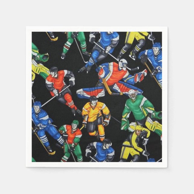 Servilleta De Papel Toallas de hockey sobre hielo (Anverso)