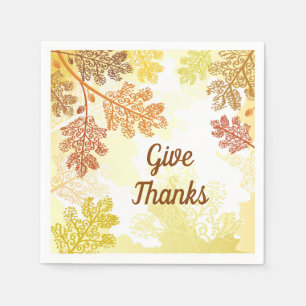 Servilleta De Papel Toallas de hojas de otoño