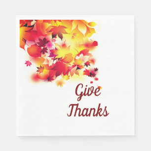 Servilleta De Papel Toallas de hojas de otoño
