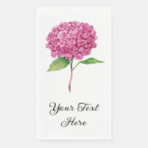 Servilleta De Papel Toallas de Huéspedes De Hydrangea Rosa