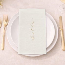 Servilleta De Papel Toallas de Invitado de Boda Elegantes 'Brindis al
