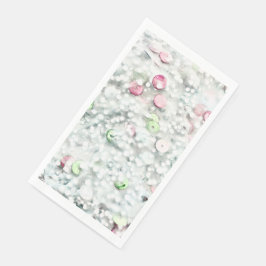 Servilleta De Papel Toallas de Invitado de Slime Brillante Blancas