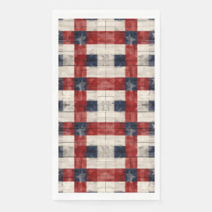 Servilleta De Papel Toallas de invitados Americana Roja Blanca Azul