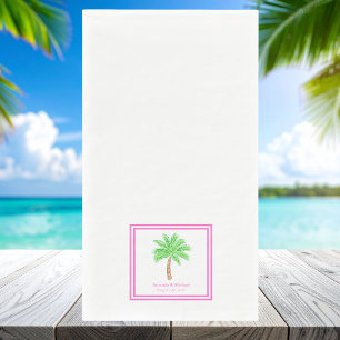 Servilleta De Papel Toallas de invitados de boda personalizadas con pa