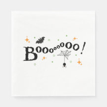 Toallas de la fiesta Booooo Cute Halloween