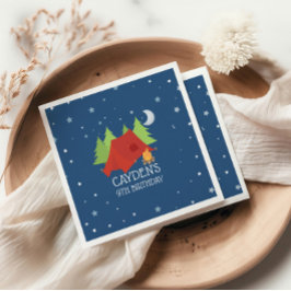 Servilleta De Papel Toallas de la fiesta de cumpleaños de camping