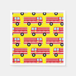 Servilleta De Papel Toallas de la fiesta de cumpleaños de Fire Truck