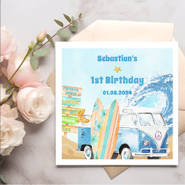 Servilleta De Papel Toallas de la Fiesta de Cumpleaños Surf Beach