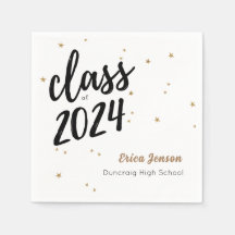 Toallas de la fiesta de graduación de nombres pers