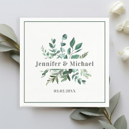 Servilleta De Papel Toallas de lienzo monograma específicas para el cl