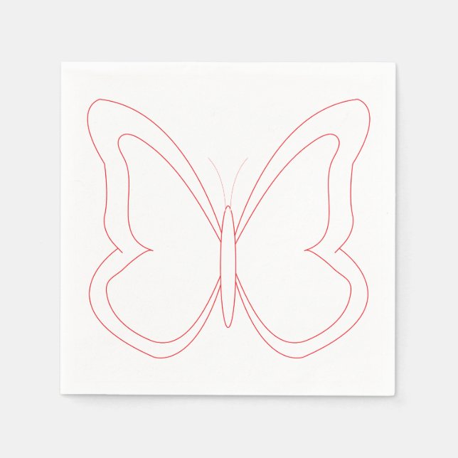 Servilleta De Papel Toallas de mariposa voladora (Anverso)