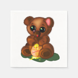 Servilleta De Papel Toallas de oso cortado