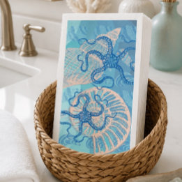 Servilleta De Papel Toallas de papel abstractas Deep Blue Sea para inv