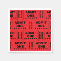 Toallas de papel "Admit One"