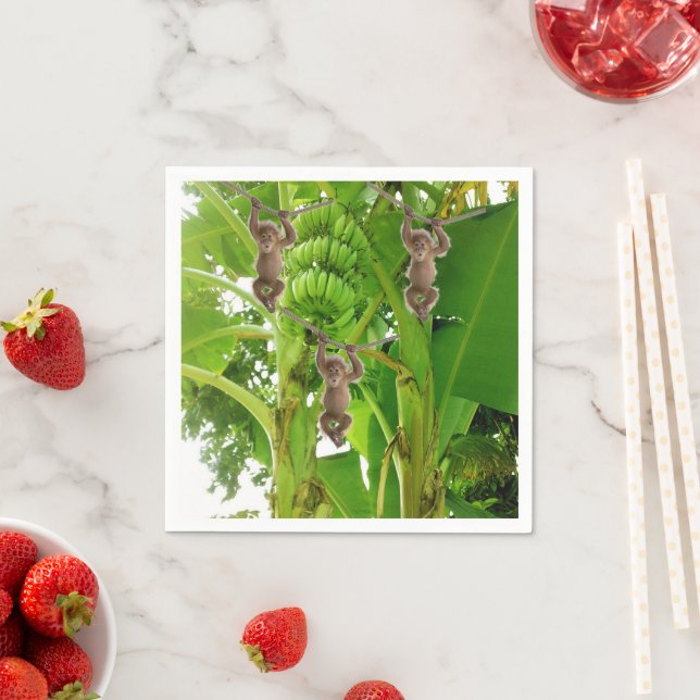 Servilleta De Papel Toallas de papel, árbol bananero de monos (In situ)