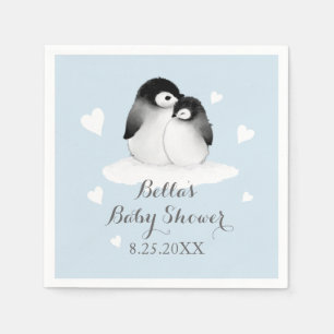 Servilleta De Papel Toallas de papel azul pingüino