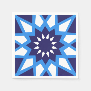 Servilleta De Papel Toallas De Papel Azul Y Blanco De Marruecos