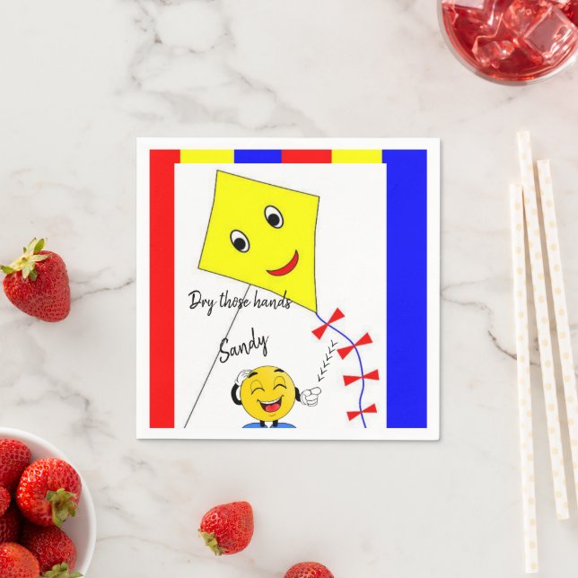 Servilleta De Papel Toallas de papel, cometa amarilla (In situ)