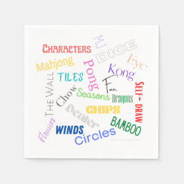 Servilleta De Papel Toallas de papel con temática Mahjong