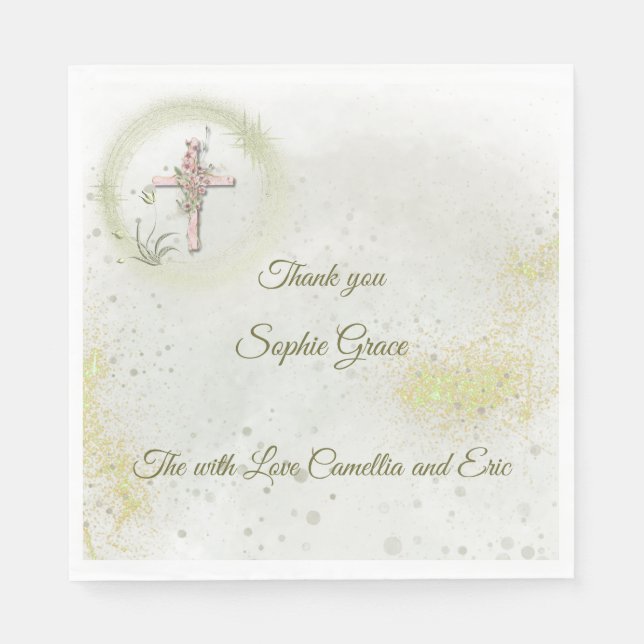 Servilleta De Papel Toallas de papel cruzado elegantes y brillantes (Anverso)