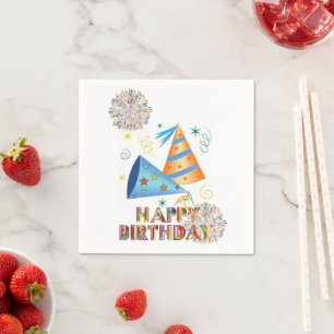 Servilleta De Papel Toallas de papel, cumpleaños feliz