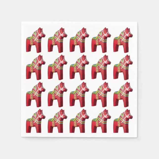 Servilleta De Papel Toallas de papel Dala Horse (Anverso)