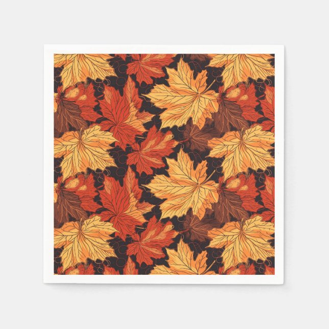 Servilleta De Papel Toallas de papel de Acción de Gracias (Anverso)