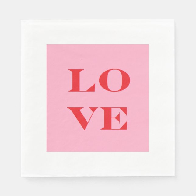 Servilleta De Papel Toallas de papel de "amor" (Anverso)