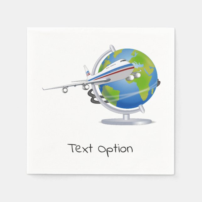 Servilleta De Papel Toallas de papel de avión volador (Anverso)