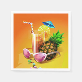 Servilleta De Papel Toallas de papel de bebida tropical