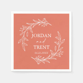 Servilleta De Papel Toallas de papel de bodas personalizadas Eucalyptu