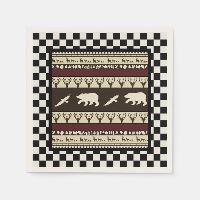 Servilleta De Papel Toallas de papel de bosque de otoño (Anverso)