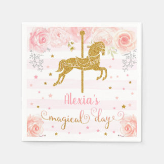 Servilleta De Papel Toallas de papel de chica de zanahoria de oro.