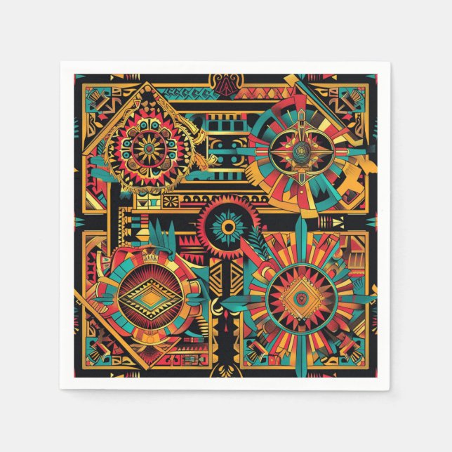 Servilleta De Papel Toallas de papel de cóctel "Aztec Dream" (Anverso)