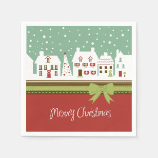 Servilleta De Papel Toallas de papel de cóctel navideño