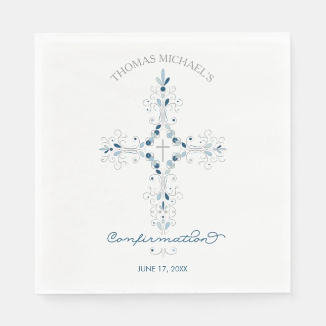 Servilleta De Papel Toallas de papel de confirmación - Personalizado F (Anverso)