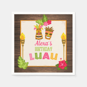 Servilleta De Papel Toallas de papel de Cumpleaños Luau