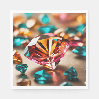 Servilleta De Papel "Toallas de papel de diseño de diamantes"