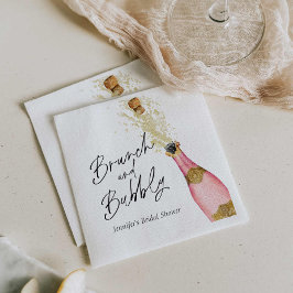 Servilleta De Papel Toallas de papel de ducha de novia de brunch y bub