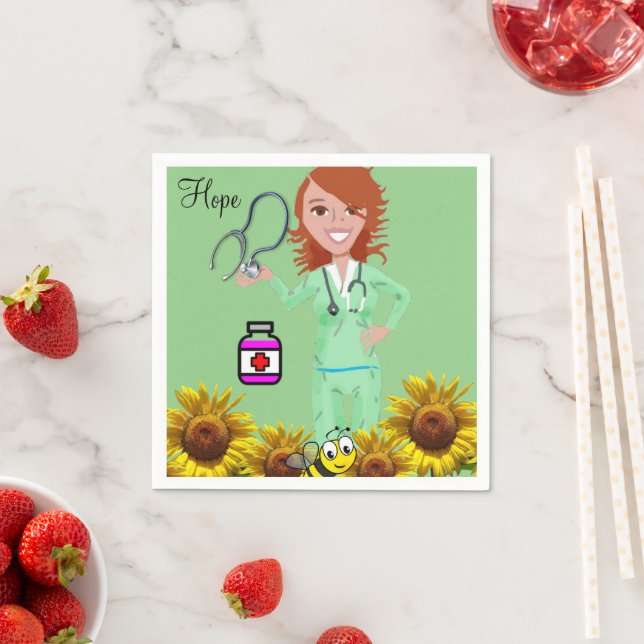 Servilleta De Papel Toallas de papel de enfermería de girasol (In situ)