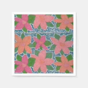 Servilleta De Papel Toallas de papel de flores tropicales