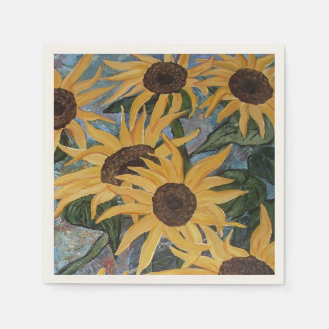 Servilleta De Papel Toallas de papel de girasol (Anverso)