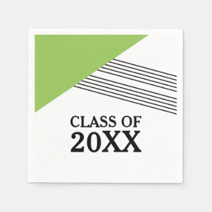 Servilleta De Papel Toallas de papel de graduación de banda geométrica