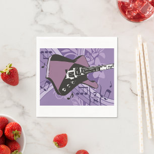Servilleta De Papel Toallas de papel de guitarra eléctrica