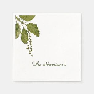 Servilleta De Papel Toallas de papel de hojas de bosque