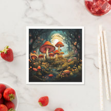 Toallas de papel de hongos