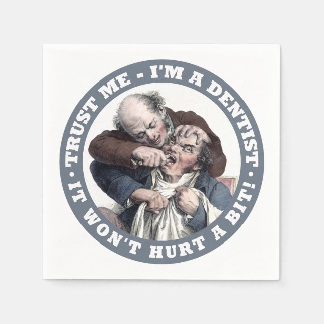 Servilleta De Papel Toallas de papel de humor DENTIST (Anverso)