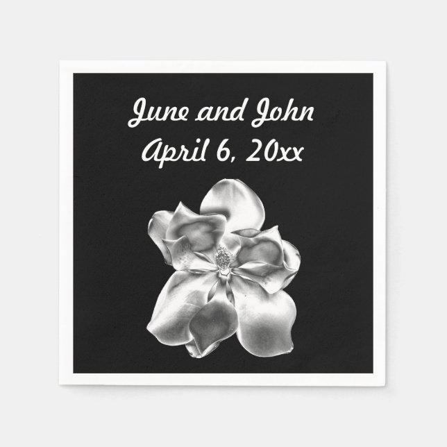 Servilleta De Papel Toallas de papel de Magnolia metálica (Anverso)